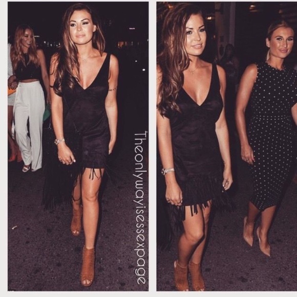 Zara Dresses & Skirts - NWT Zara Trafaluc Suede like fringe Dress